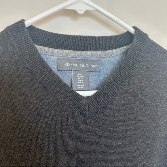 Men’s Grayson & Dunn Pullover Sweater, Gray, Medium - Picture 3 of 3